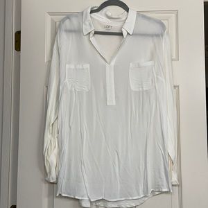Loft XL off-white blouse